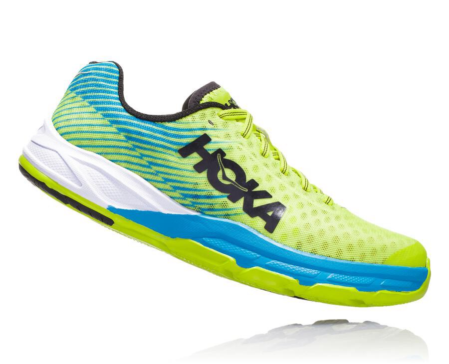 Hoka One One Løbesko Dame - Evo Carbon Rocket - Grøn/Blå - 890327GQP